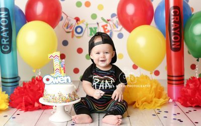 Kansas City Cake Smash Photographer | Owen Color Crew