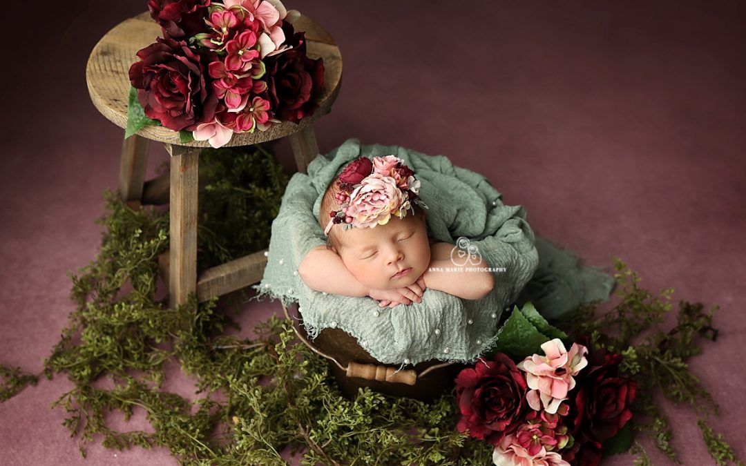 Liberty Infant Portraits | Hallie is here and absolutely perfect!