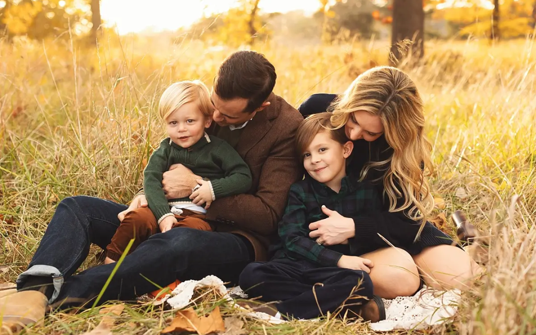 Kansas city fall family photography-golden hour,real connection, holiday card ready | Family Photographer Kansas City
